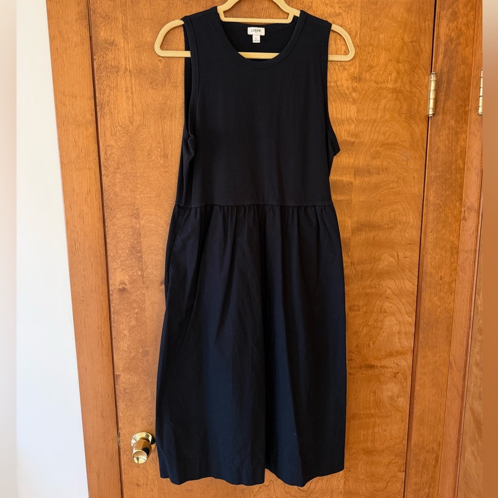 J.Crew Factory Mixed Media Dress Sz L